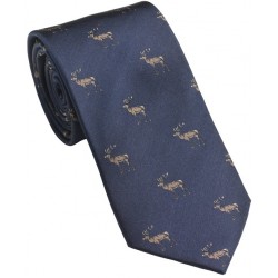 Cravate Laksen Cerf bleu marine